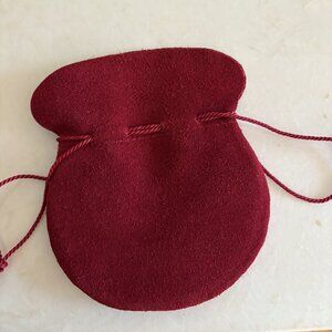 Cartier International Service Red Suede Jewelry & Watch Pouch